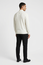 Pullover 76444 Sharp Off White back three-quarter model view