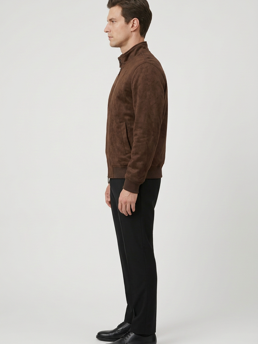Winter Jacket 71316 Milo brown, side view on model