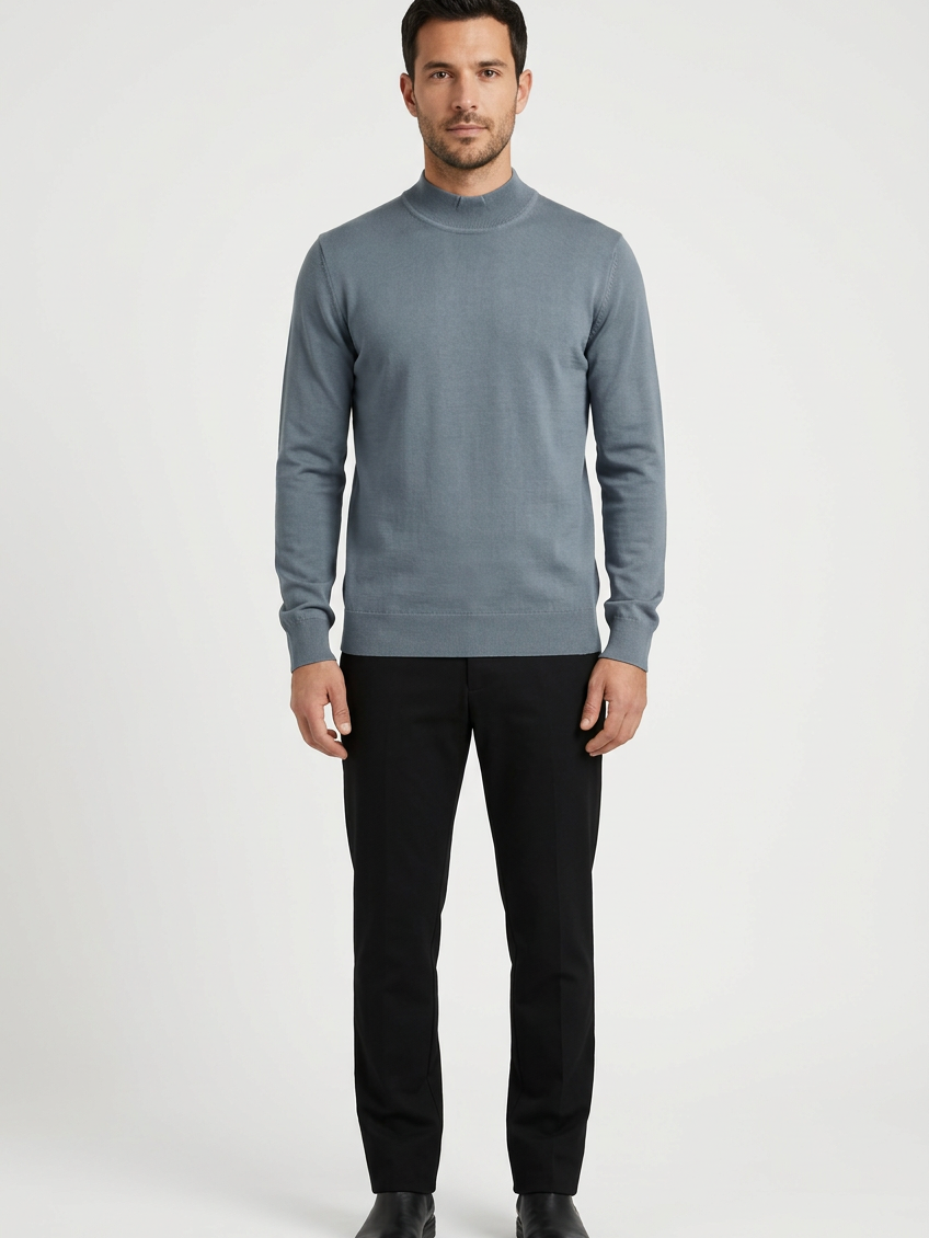 Pullover 76441 Lux Anthracite front model view