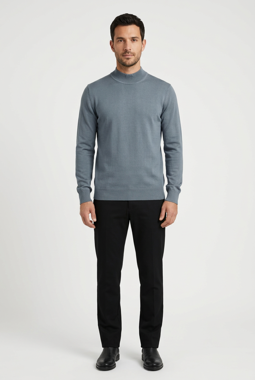Pullover 76441 Lux Anthracite front model view