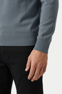 Pullover 76441 Lux Anthracite knit cuff and hem detail