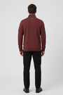 Nerik Dark Brown sweater on model, back view