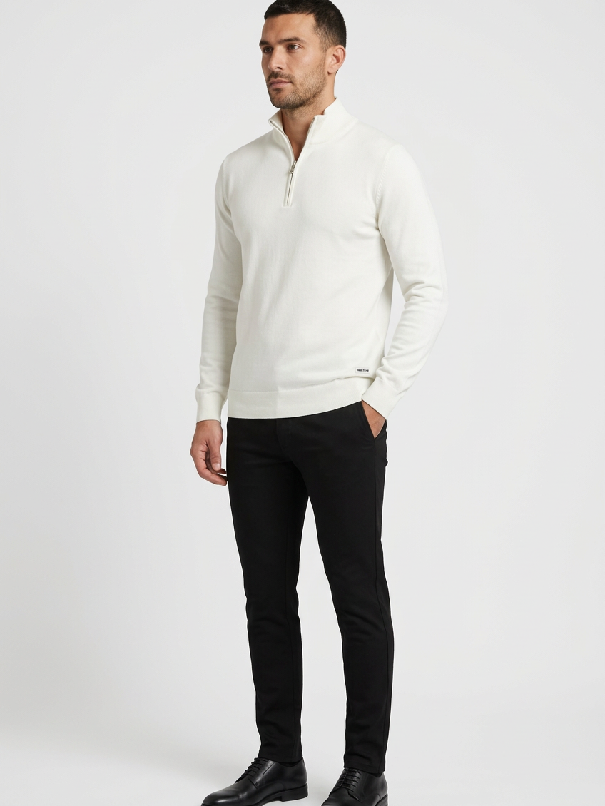 Pullover 76444 Sharp Off White front-left model view