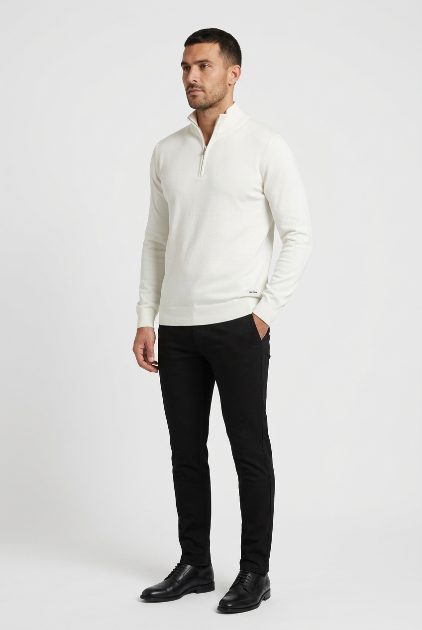 Pullover 76444 Sharp Off White front-left model view