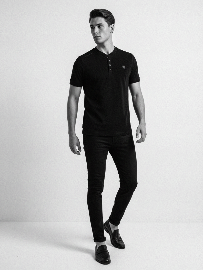 WAM DENIM T-Shirt 79664 Velvet Black - Lifestyle