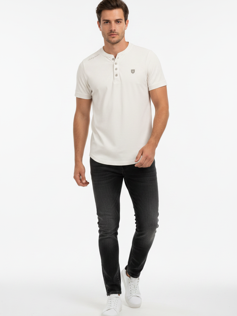 WAM DENIM T-Shirt 79664 Velvet Off White - Lifestyle