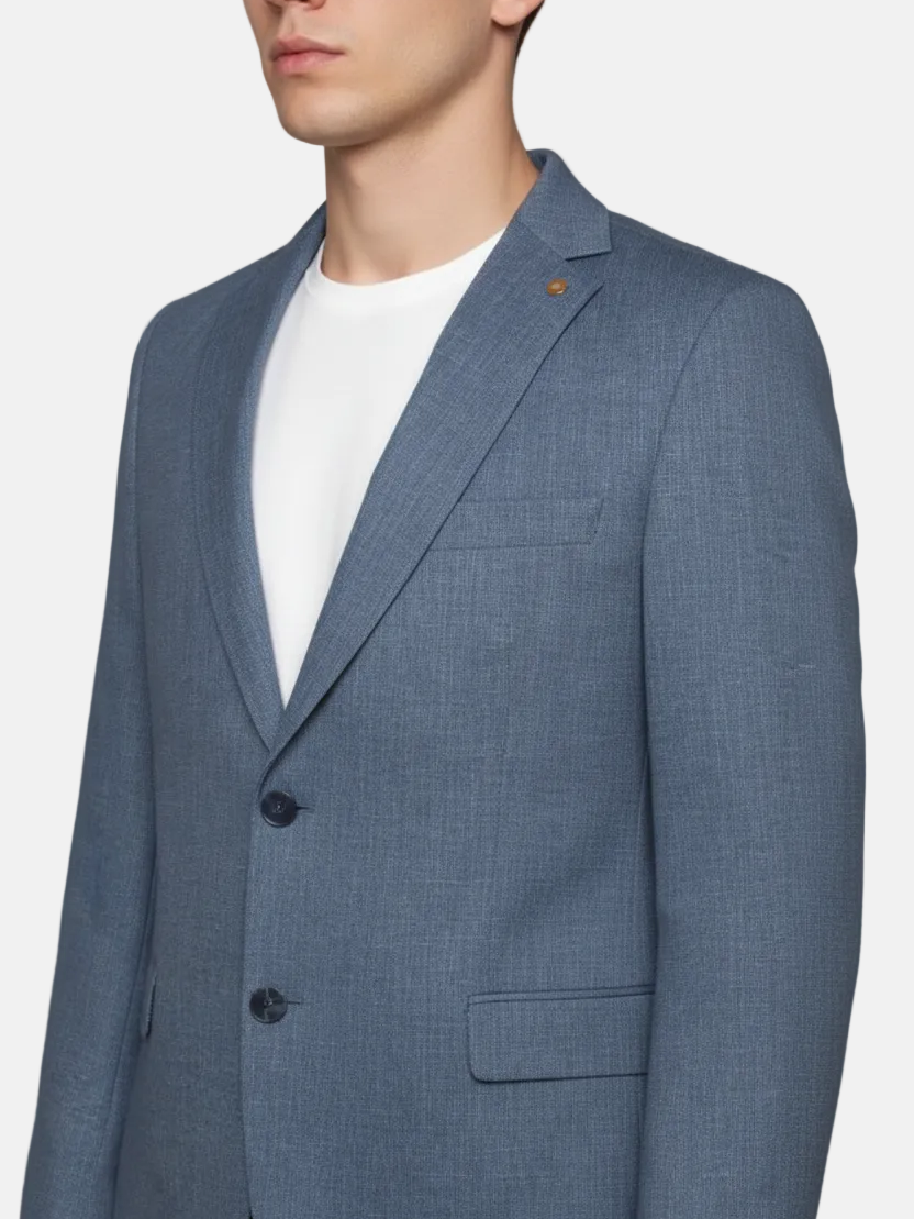 Vindor Indigo Blazer - Front Upper Body