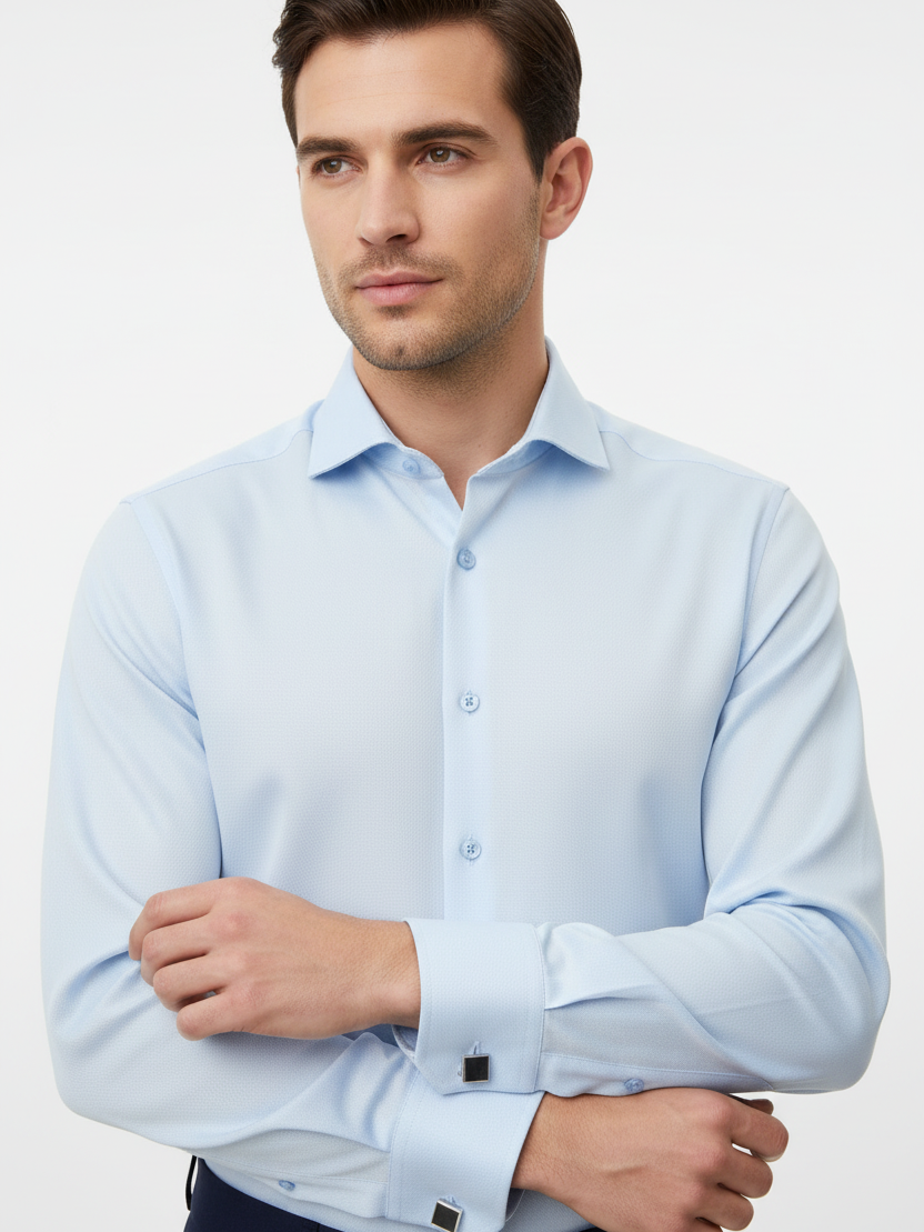 Collar and chest close-up