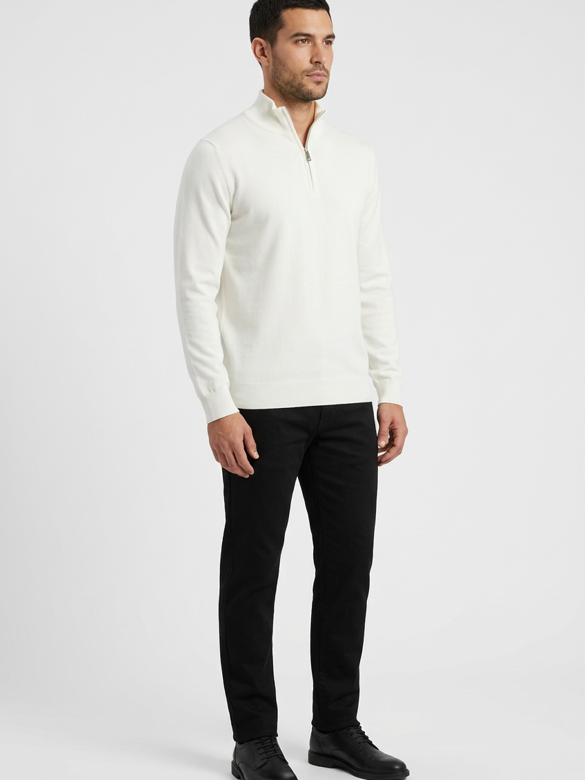 Pullover 76444 Sharp Off White front-right model view