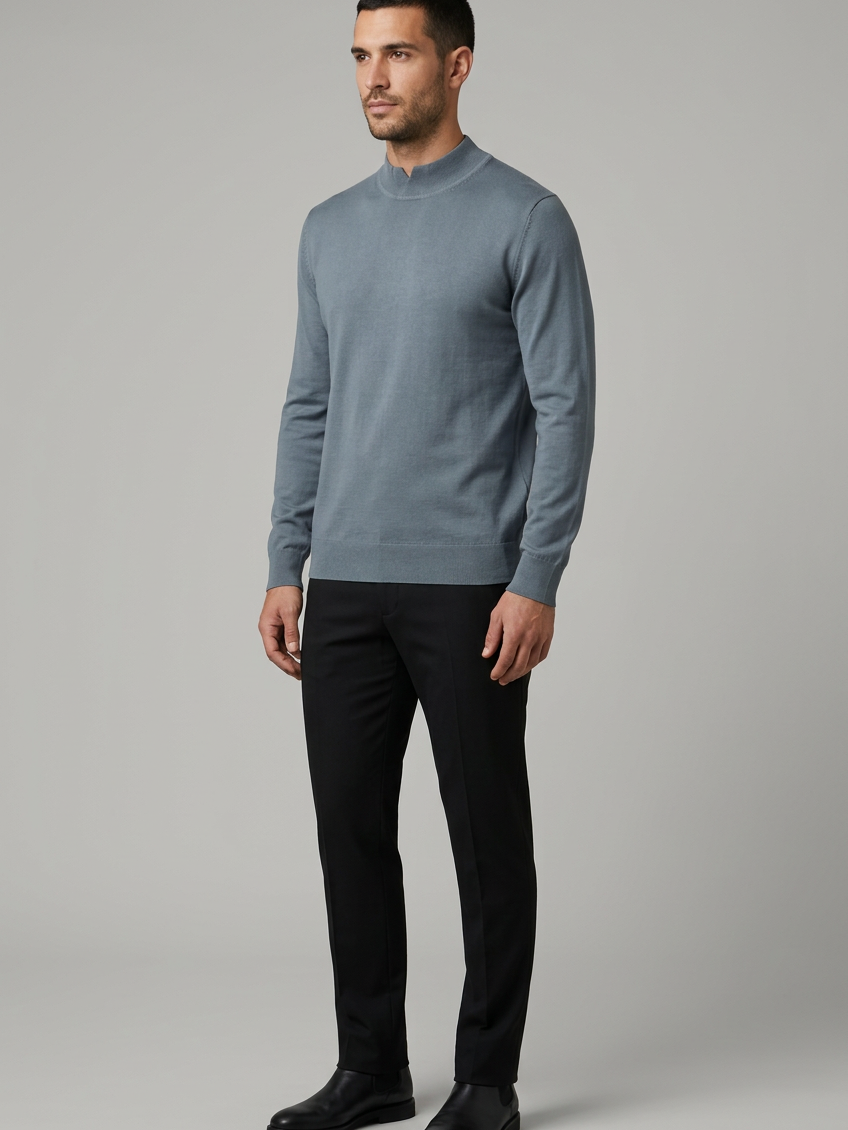 Pullover 76441 Lux Anthracite front-left model view