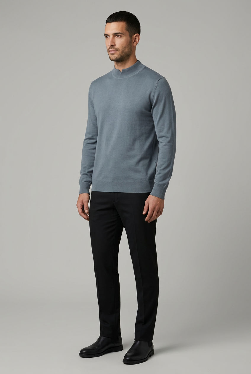 Pullover 76441 Lux Anthracite front-left model view