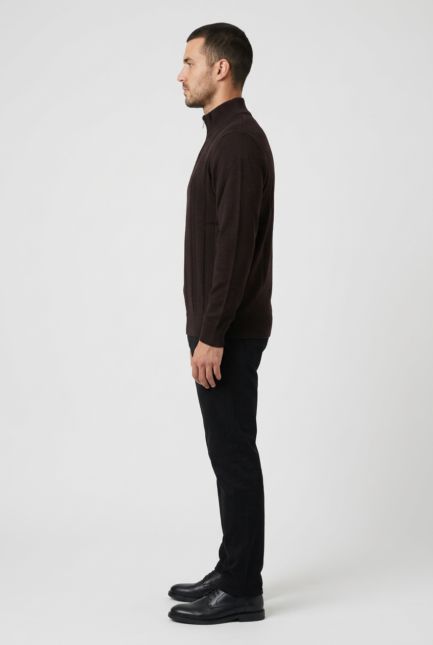 Pullover 76443 Mist Brown right side model view