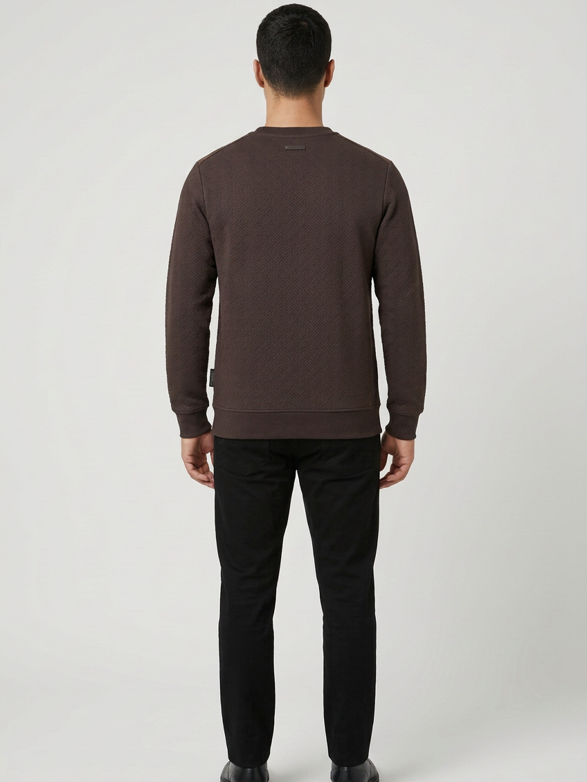 Sweater 76449 Thuron, back view on model