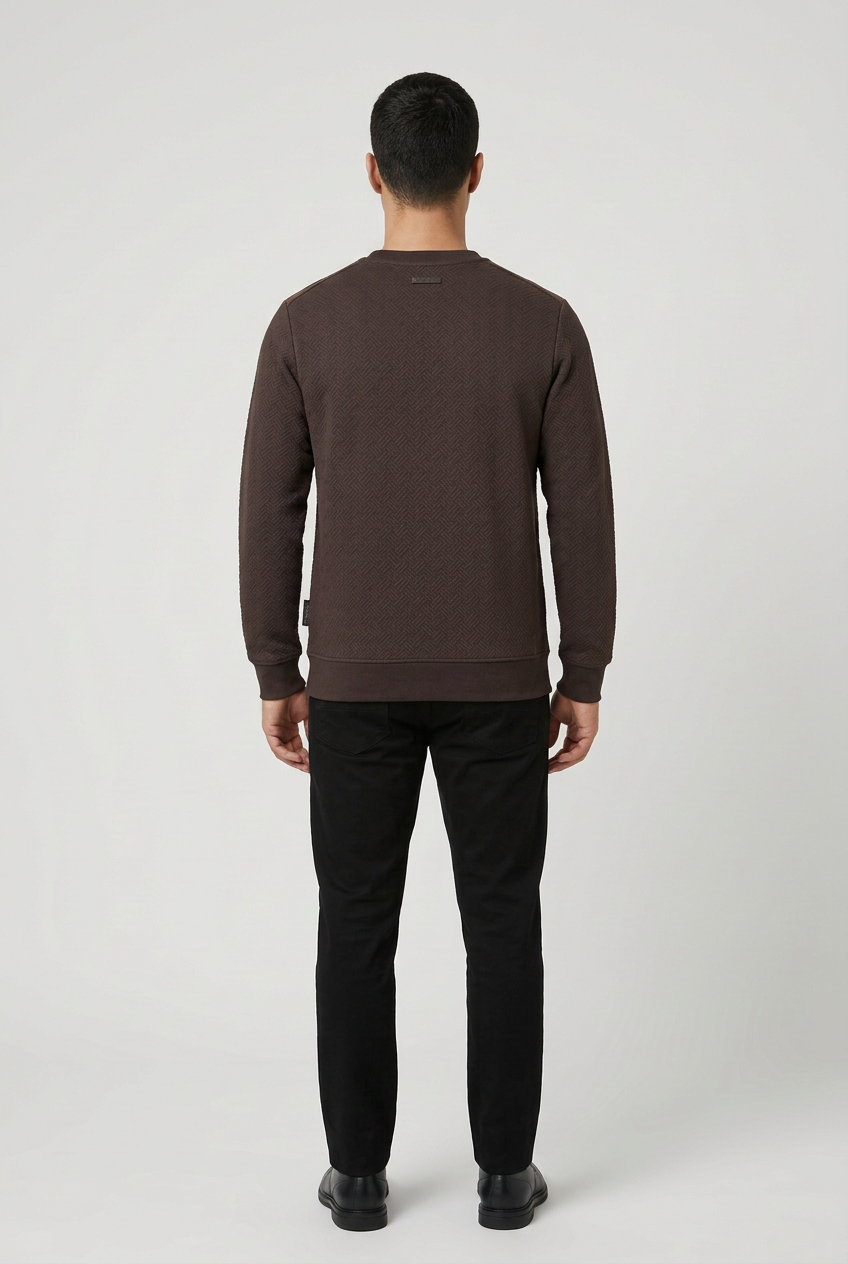 Sweater 76449 Thuron, back view on model