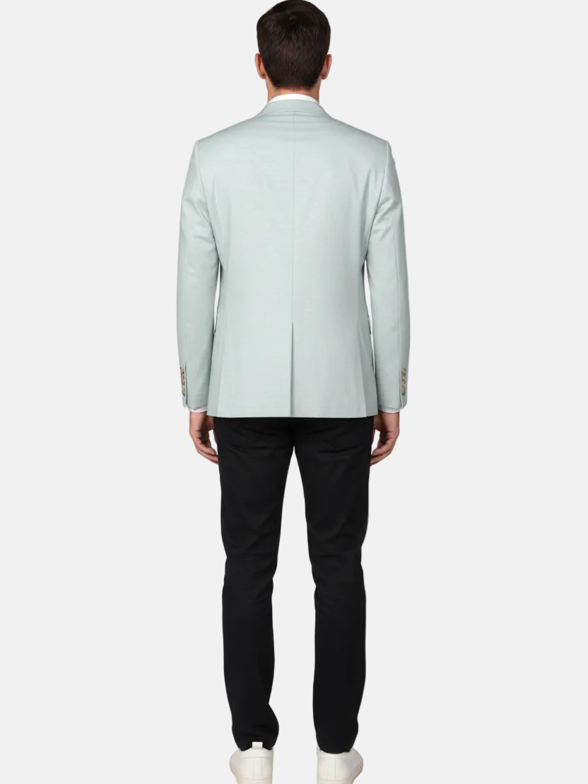 Luthen Light Green Blazer - Back