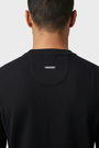 Pullover 76445 Forge Black back collar and badge detail