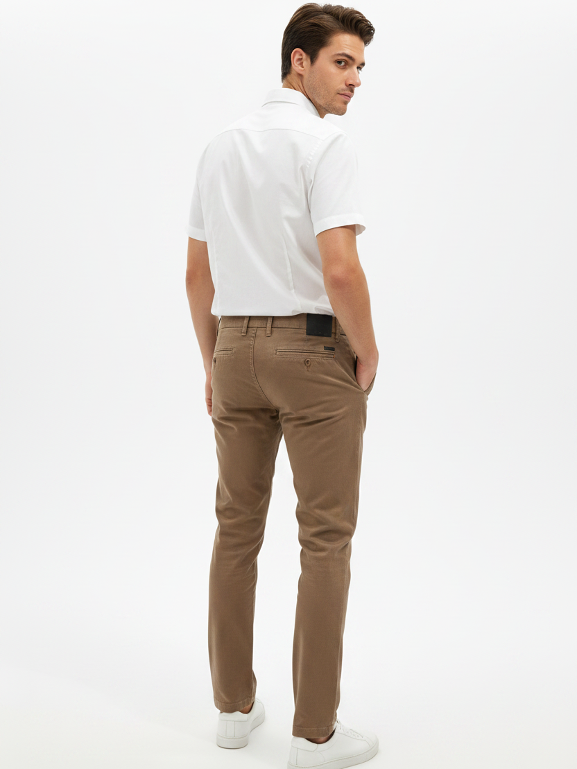 Jorell Dark Beige – Model Back