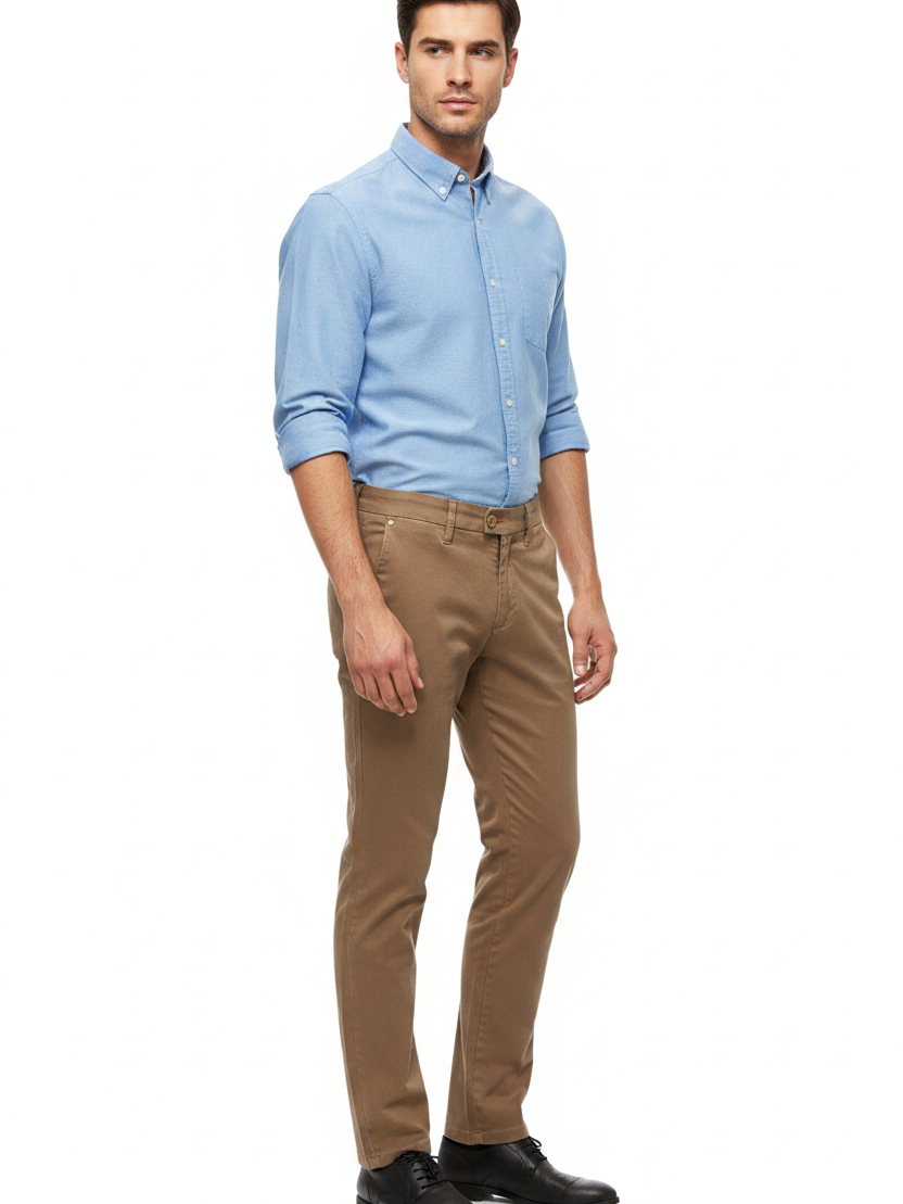 Jorell Dark Beige – Model Side