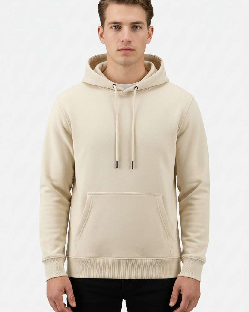 Light Beige Hoodie – front