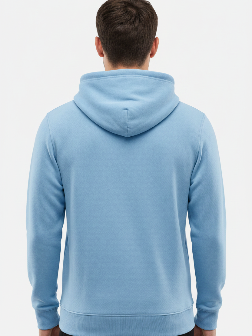 Light blue hoodie – back