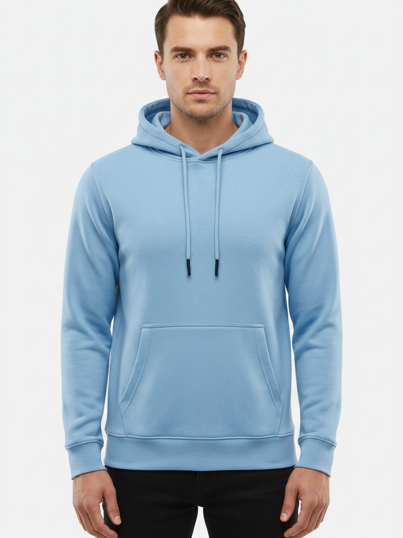 Light blue hoodie – front