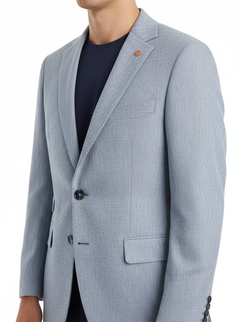 Oxlen Blue – Lapel Detail