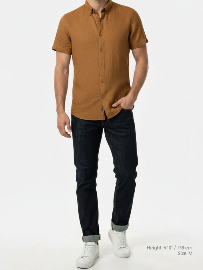 Quarn Brown Shirt – Front