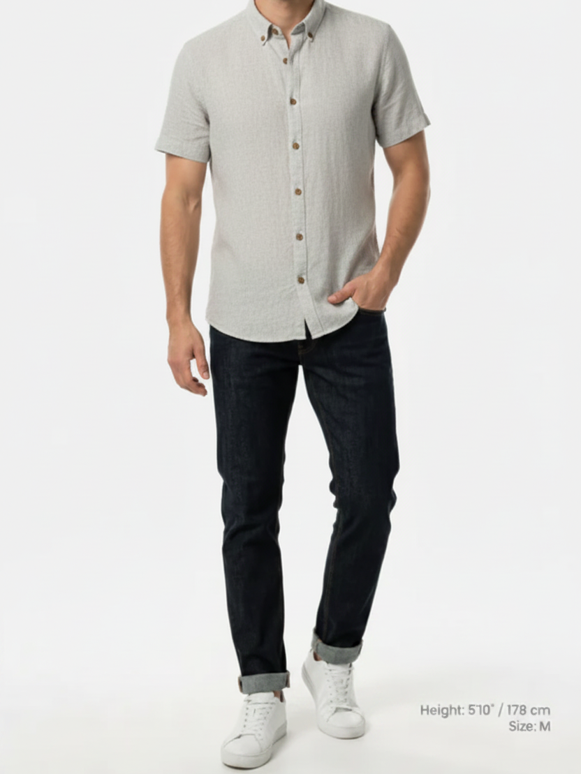 Quarn Light Grey Shirt – Front