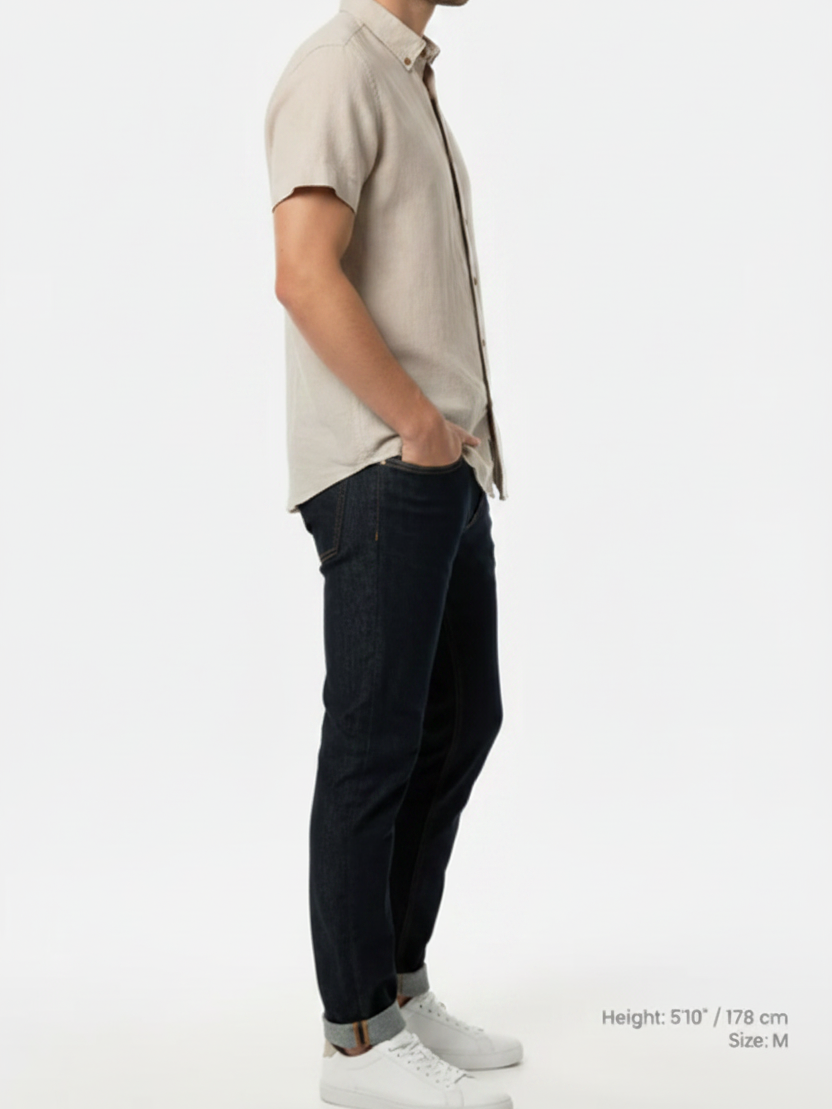 Quarn Light Grey Shirt – Side