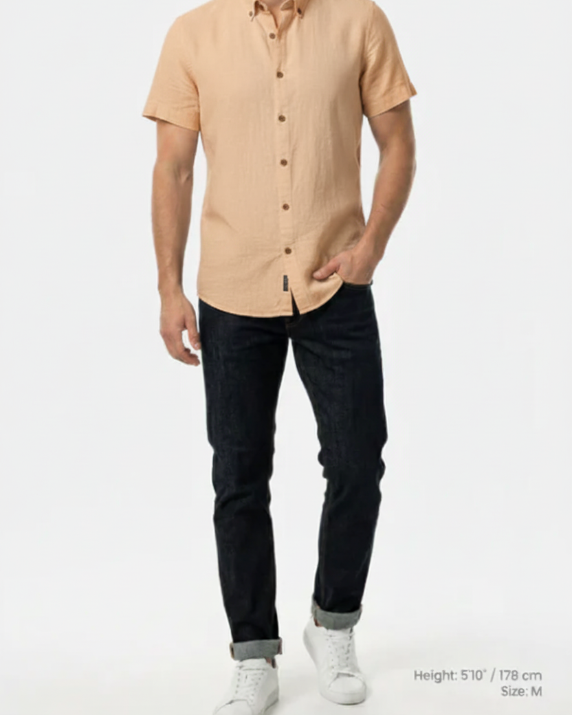 Quarn Light Orange Shirt – Front