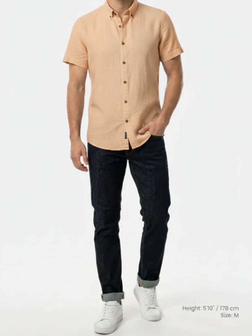 Quarn Light Orange Shirt – Front
