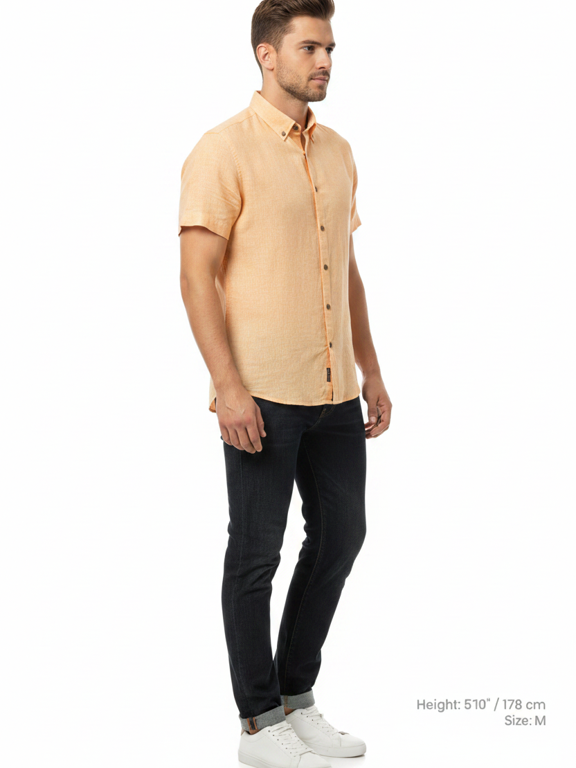 Quarn Light Orange Shirt – Side