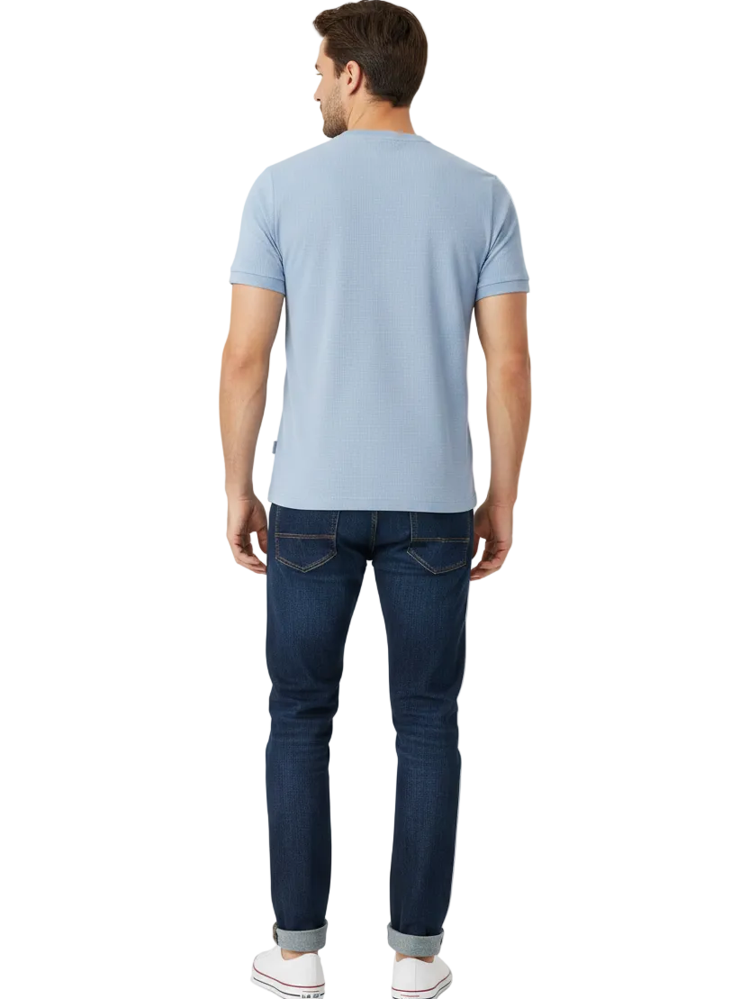 The Droven Blue T-Shirt - Back