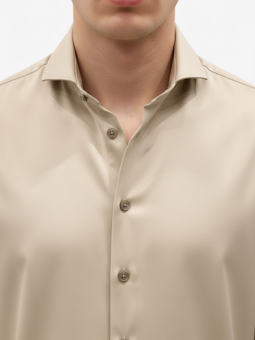 Torven Beige – Collar Detail