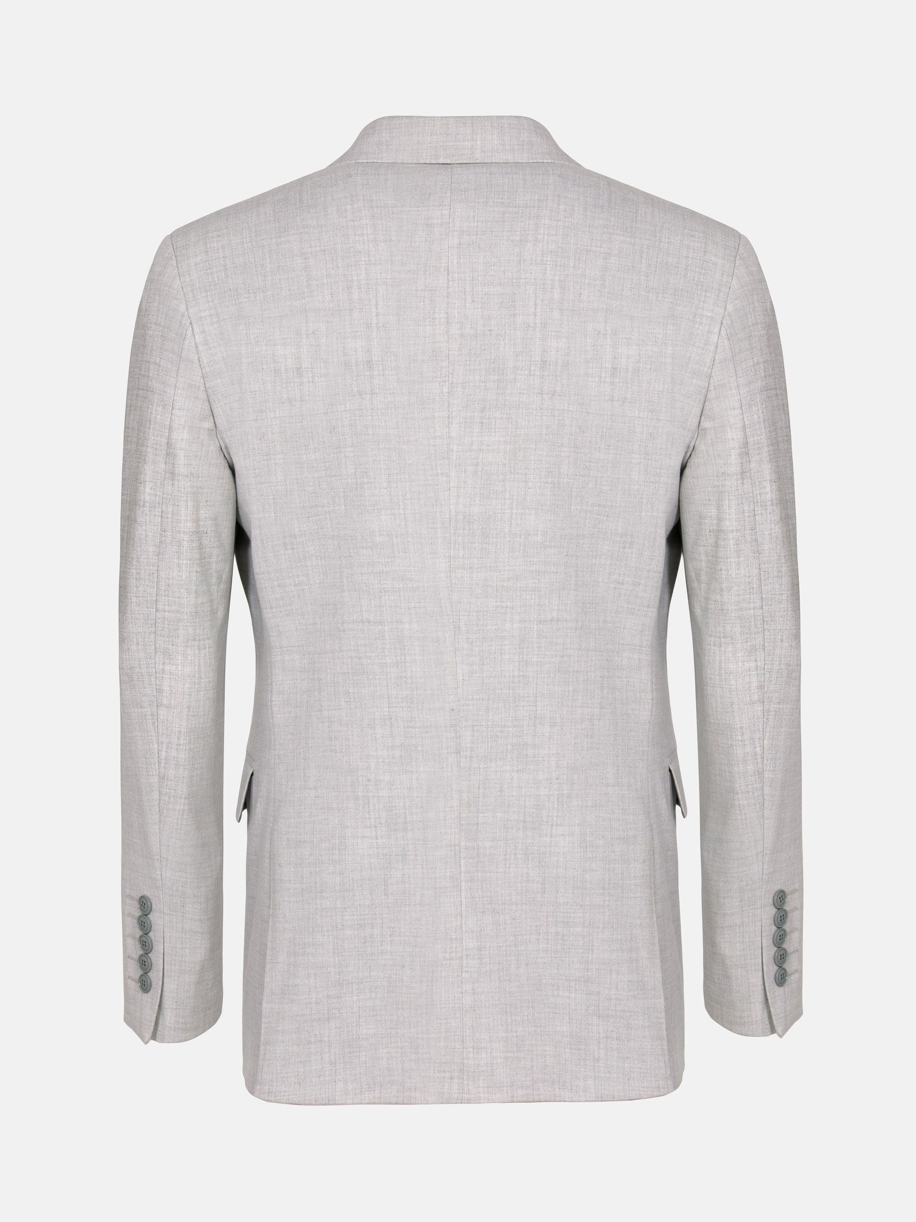Buy Men Grey Textured Ultra Slim Fit Formal Blazer Online - 737815